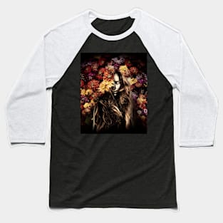 Flowers Baseball T-Shirt